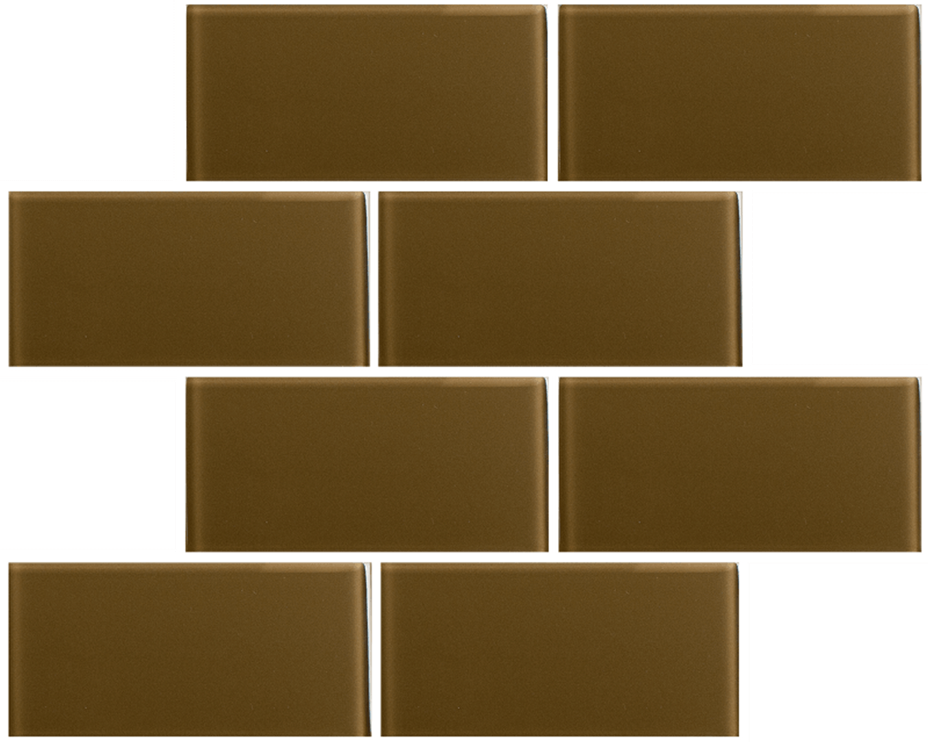 Crystal 3 x 6 Subway Tiles Herbal Tea