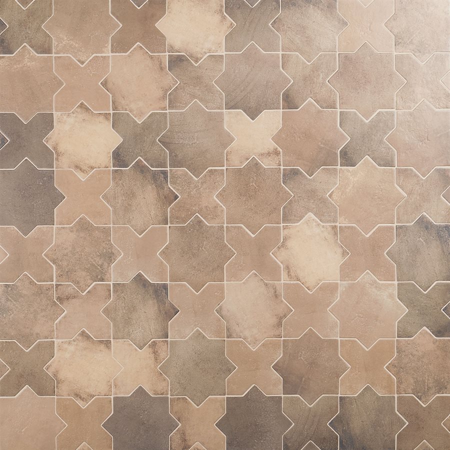Malta Star Taupe 6inch Matte and Cross Taupe 6inch Matte